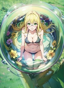 [14995], ティアーユ・ルナティーク, A4 アート ポスター イラスト 同人 美少女 ファンアート アニメ