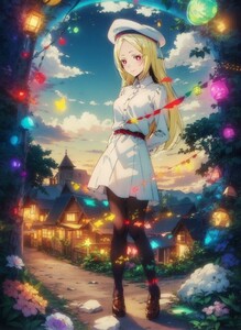 [14847], 杜乃 こりす, A4 アート ポスター イラスト 同人 美少女 ファンアート アニメ