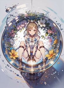 [15192], ライザのアトリエ, ライザリン・シュタウト, A4 アート ポスター イラスト 同人 美少女 ファンアート アニメ