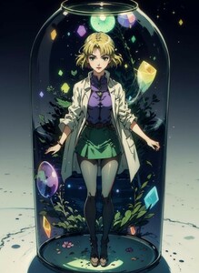 [15502], 新世紀エヴァンゲリオン, リツコ, A4 アート ポスター イラスト 同人 美少女 ファンアート アニメ