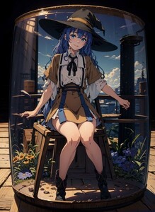 [15445], ロキシー, A4 アート ポスター イラスト 同人 美少女 ファンアート アニメ