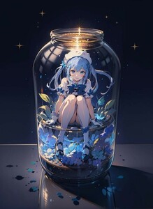 [15309], チノ, A4 アート ポスター イラスト 同人 美少女 ファンアート アニメ