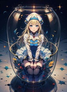 [15307], ゴブリンスレイヤー, 女神官, A4 アート ポスター イラスト 同人 美少女 ファンアート アニメ