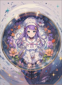 [14979], アナスタシア・ホーシン, A4 アート ポスター イラスト 同人 美少女 ファンアート アニメ