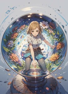 [15376], 釘崎野薔薇, A4 アート ポスター イラスト 同人 美少女 ファンアート アニメ