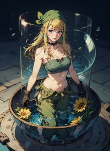 [15373], ウィンリィ・ロックベル, A4 アート ポスター イラスト 同人 美少女 ファンアート アニメ