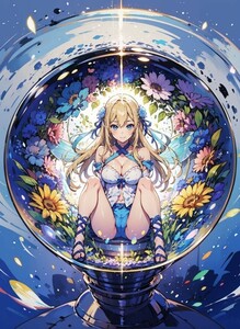 [15323], シルフィー, A4 アート ポスター イラスト 同人 美少女 ファンアート アニメ