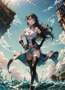 [15970], 銀魂, 大人神楽, A4 アート ポスター イラスト 同人 美少女 ファンアート アニメ