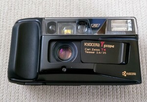 京セラ KYOCERA T Scope Carl Zeiss T* Tessar 35mm F2.8 コンパクト フィルムカメラ
