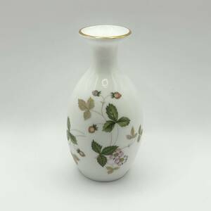 A)WEDGWOOD/ウェッジウッド WILD STRAWBERRY Mini Bud Vase ワイルドストロベリー ミニ 西洋陶器 ブランド花瓶 花瓶 花 イチゴ いちごE1006