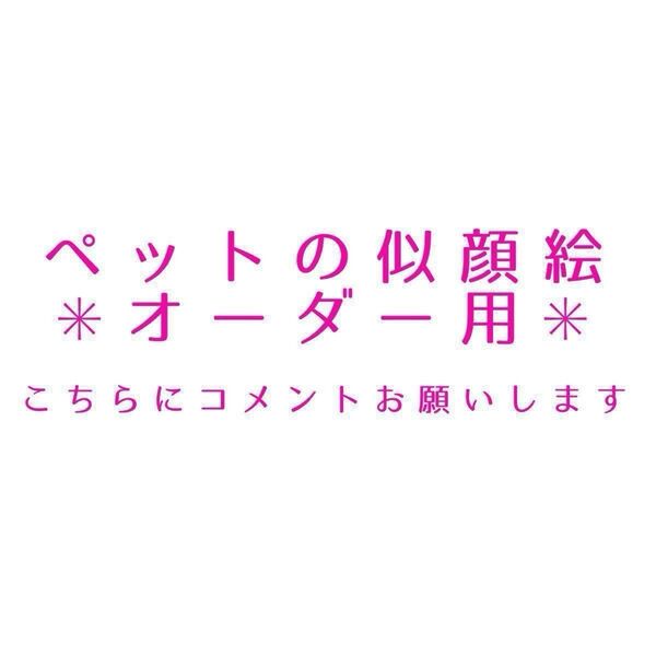 イージーオーダー★ペットの似顔絵