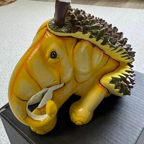 新品 エレファントパレード ドリアン 象 置物 ELEPHANT PARADE アジア雑貨 シンガポール タイ オブジェ 木製