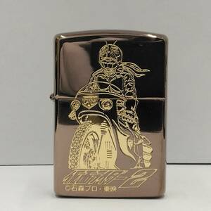 #4215A ライター 喫煙具 ZIPPO ジッポ 仮面ライダー２ 石森プロ・東映 限定 298/300刻印有 底面 B XI 刻印 箱等付属品無 真贋未確認 保管品