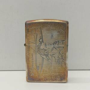 #4215C ライター 喫煙具 ZIPPO ジッポ チャック・イェーガー Chuck Yeager 戦闘機 X-1 751/1000 刻印 底面 L Ⅷ 刻印 箱等付属品無 保管品