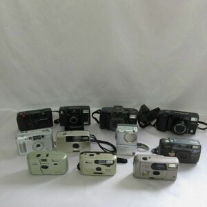 hm523【80】動作未確認・現状品　コンパクトカメラ　11個　使用品まとめて　PENTAX・ミノルタ・富士フィルム・現場カメラ・リコー　他