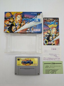 1 jpy start The * fire - men THE FIREMEN Panic soft 2 box * owner manual attaching SFC Hsu fami Super Famicom soft cassette 