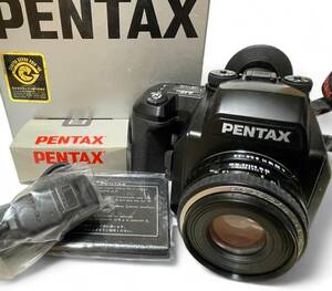  Pentax 645n smc PENTAX-FA 645 1:2.8 75mm кабель переключатель камера работоспособность не проверялась Junk анонимность рассылка б/у текущее состояние товар средний размер камера 