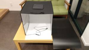 [美品] TIROYA 撮影ボックス 40cm PB_R4040 調色 3色 調光10段階 2色背景 バッグ付 USB電源 LEDライト