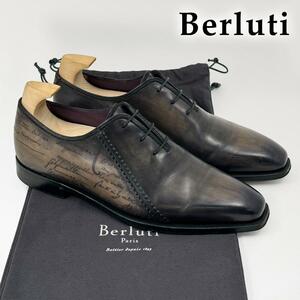 ベルルッティ 革靴 スカーズ Berluti アレッサンドロ スカーズ ドレスシューズ 紐靴 美品 ビジネスシューズ レースアップ カリグラフィ