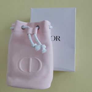 ディオール Dior　巾着 ポーチピンク