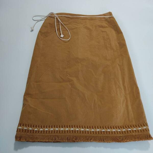 バーバリーブルーレーベル　スカート　フリンジ　ノバチェック　リボン　刺繍 バーバリー　Burberry レディース