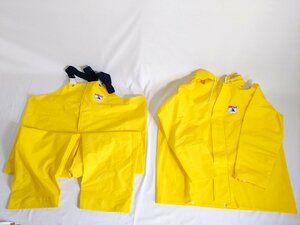 ( tube 88392) fresh Laney for boat Kappa top and bottom set 5L yellow rainsuit rainwear jacket trousers trunk length ..