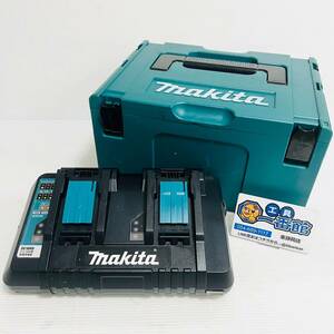 ★2口急速充電器 makita マキタ DC18RD マックパック付き 動作確認済み 純正充電器 7.2-18v 専用 領収OK w0518-5