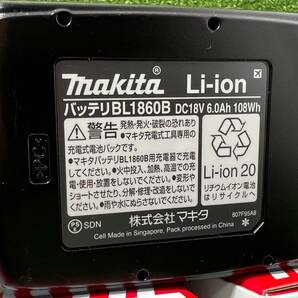 ★未使用2個セット マキタ makita リチウムイオンバッテリ BL1860B 純正 領収OK k0502-7の画像2