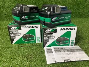 * не использовался 2 шт. комплект HiKOKI высокий ko-ki мульти- болт батарея lithium ион батарейка BSL36A18X оригинальный . батарейка ..OK h517-1