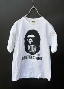 美品 希少 従業員限定 A BATHING APE × PUBG コラボ ベイシングエイプ PUBG mobile 発売記念　tシャツ