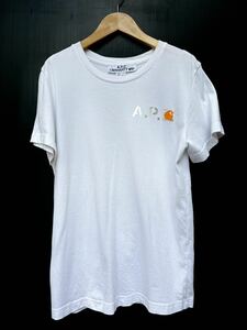 A.P.C. CARHARTT WIP 20SS アーペーセー カーハート コラボ Tシャツ ブランドロゴ コットン20E2-COECZ-F26889 さ、