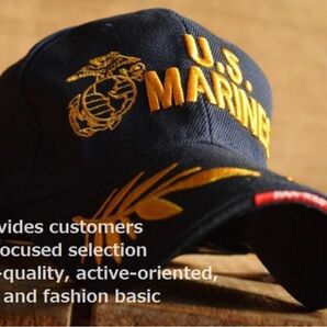 U.S.MARINES キャップ 帽子 メンズ 刺繍 NAVY