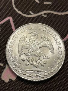 1891年メキシコ銀貨一点-古銭硬貨コインコレクション 貿易銀 チャレンジコイン アンティーク