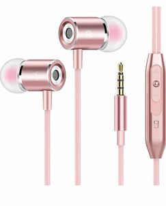 イヤホン 3.5mm マイク付き有線 重低音 ハイレゾ クリア通話 音漏れ防止 音量調節 （33#）