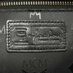 MCM エムシーエム モノグラム ヴィセトス柄 PVC トートバッグ ブラック alp梅0426の画像8