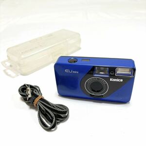 Konica EU-mini コニカ コンパクトフィルムカメラ ブルー 青 専用ケース alp梅0425