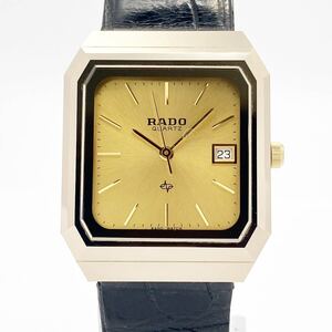 RADO ラドー 129.9517.3 QZ ゴールド文字盤 デイト 腕時計 alpひ0507