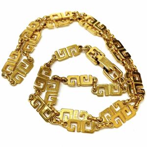 GIVENCHY Givenchy Gold цвет колье ji van si. брендовая одежда орнамент мелкие вещи аксессуары G Logo цепь колье alp.0511