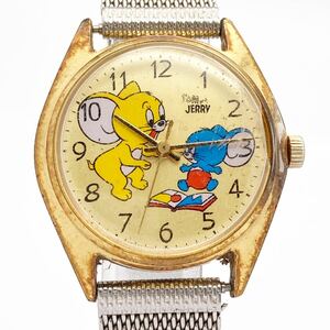 TOM&JERRY Tom . Jerry 5000-6030 Disney time hand winding wristwatch alp.0515