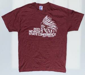 USA製 ★ 半袖ビンテージ クルーネックTシャツ【2013 NEVADA STATE CONFARENCE】u.s,Mサイズ（日本サイズ L相当）