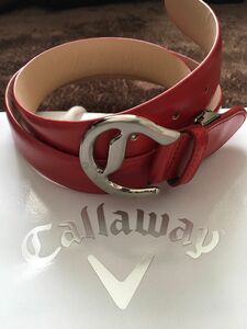 ☆美品☆Callaway ベルト レッド キャロウェイゴルフ 