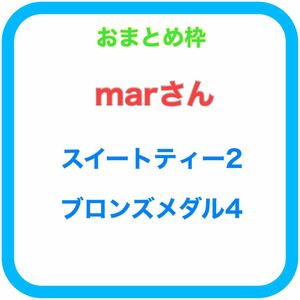 marさん用 スイートティー錦2番 ブロンズメダル錦4番