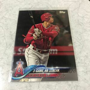 大谷翔平 MLB ルーキーカード RC 2018 topps UPDATE SERIES #US189 3試合連続ホームラン SHOHEI OHTANI リアル二刀流 打者バージョン