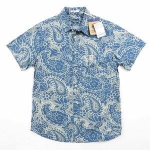 未使用 FRANKLIN & MARSHALL フランクリンマーシャル ペイズリー フラワー 半袖 シャツ size L #18743 送料360円 アメカジ 総柄