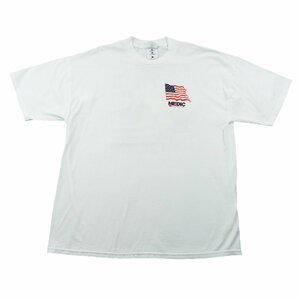 REMEMBER GIVE BLOOD Tシャツ ホワイト Size XL #18843 送料360円 アメカジ カジュアル Tee 星条旗