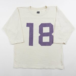 JELADO ジェラード AB81231 No.18 Football Tee フットボール Tシャツ size 38 #18975 アメカジ ナンバリング
