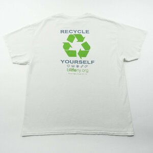 bLifeNY プリント 半袖 Tシャツ size XL #18915 送料360円 GILDAN ギルダン アメカジ アメリカ古着 US古着 RECYCLE 臓器提供 ドナー