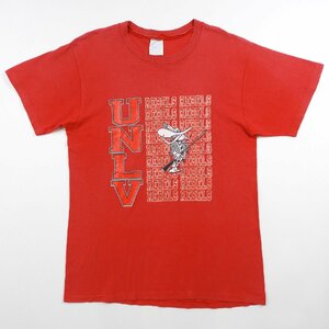 UNLV 半袖Tシャツ レッド Size L #19197 送料360円 アメカジ カレッジ オールド Tee