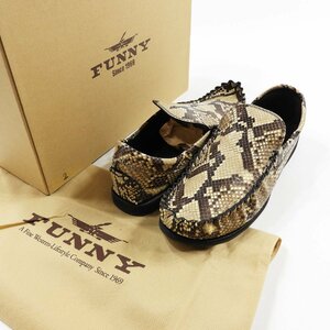  unused FUNNYfa knee moccasin python #19285 Western beautiful . exotic leather . leather shoes leather shoes order 