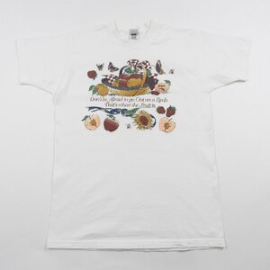 Fruit of the Loom フルーツオブザルーム プリント Tシャツ USA製 size M #19268 送料360円 アメカジ アメリカ製 果物 半袖 WILDSIDE